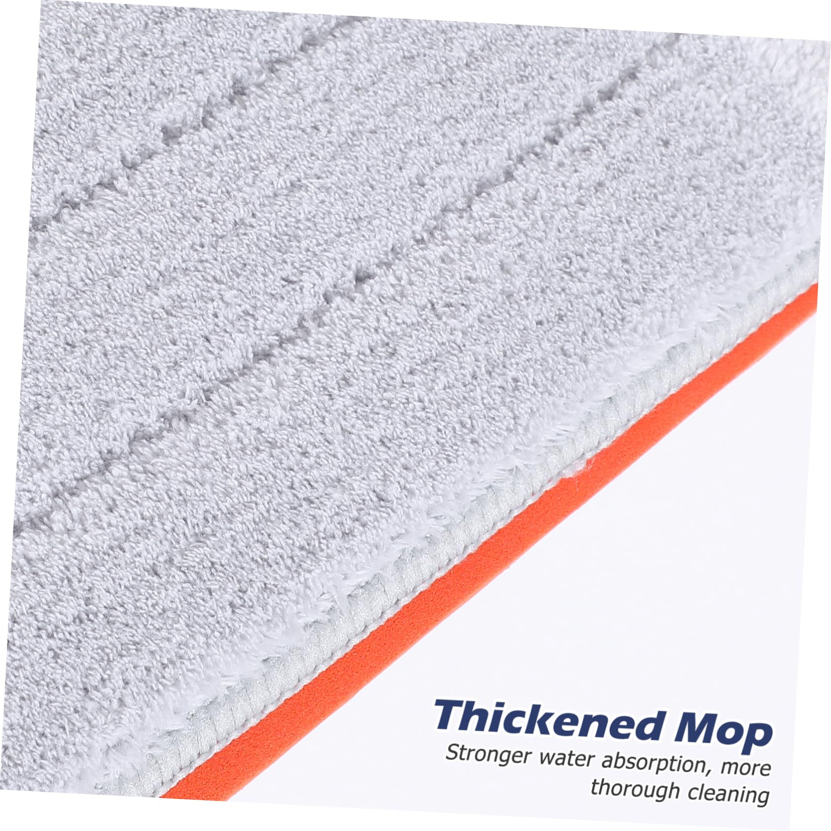 Veemoon Trapeador Plano sin Lavado Escurridor y 6 Almohadillas de Microfibra para Limpieza Profunda en Suelos de Parquet y Azulejos Base de Aleación y PVC