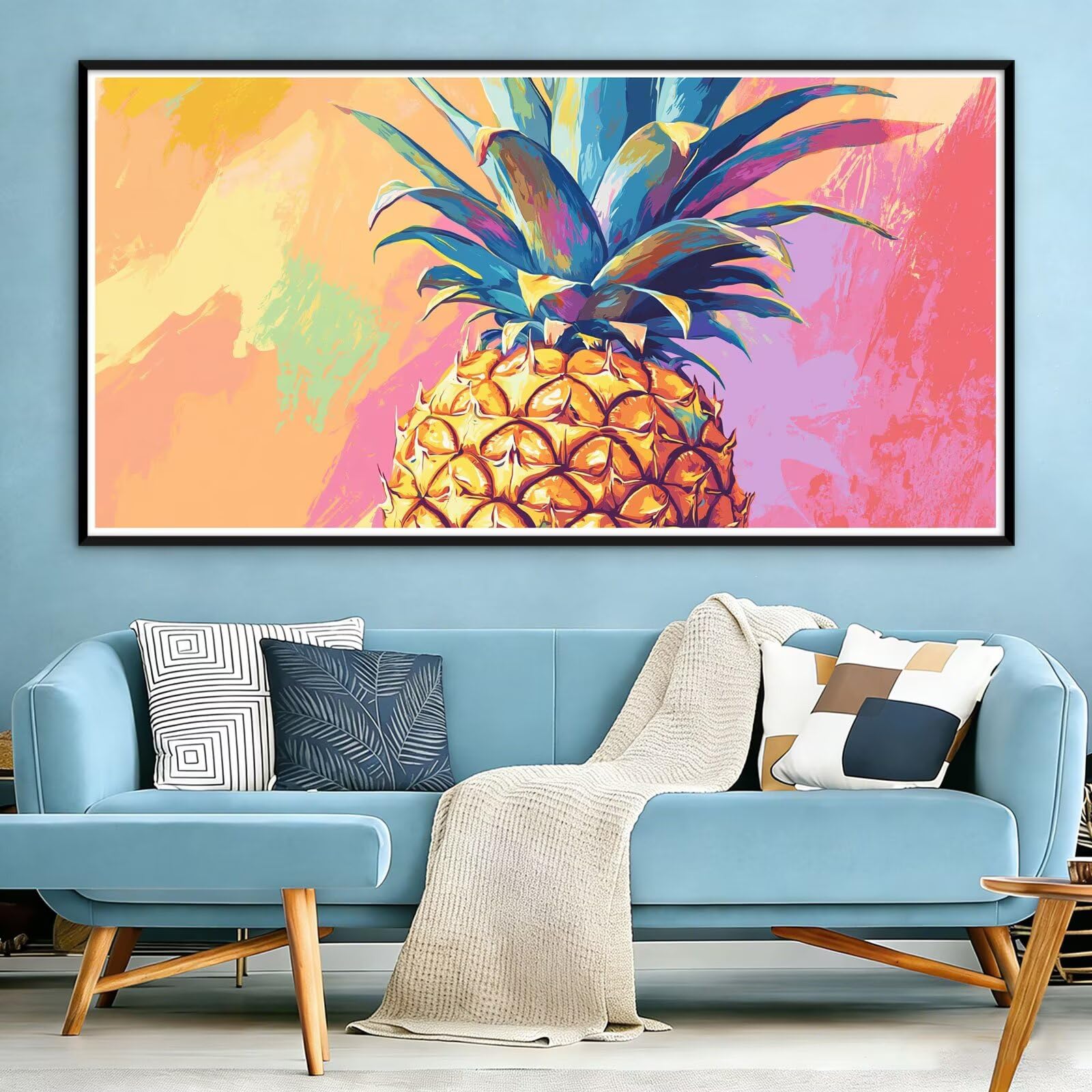 Diament Malarstwo Ananas Diament Malarstwo Dorosły Kolorowe DIY Pełne wiertło Kwadratowy zestaw diamentów Klejnot Zestaw Ścieg Krzyż Kryształ Rzemiosło Wystrój domu, Kreatywne hobby Prezenty dla