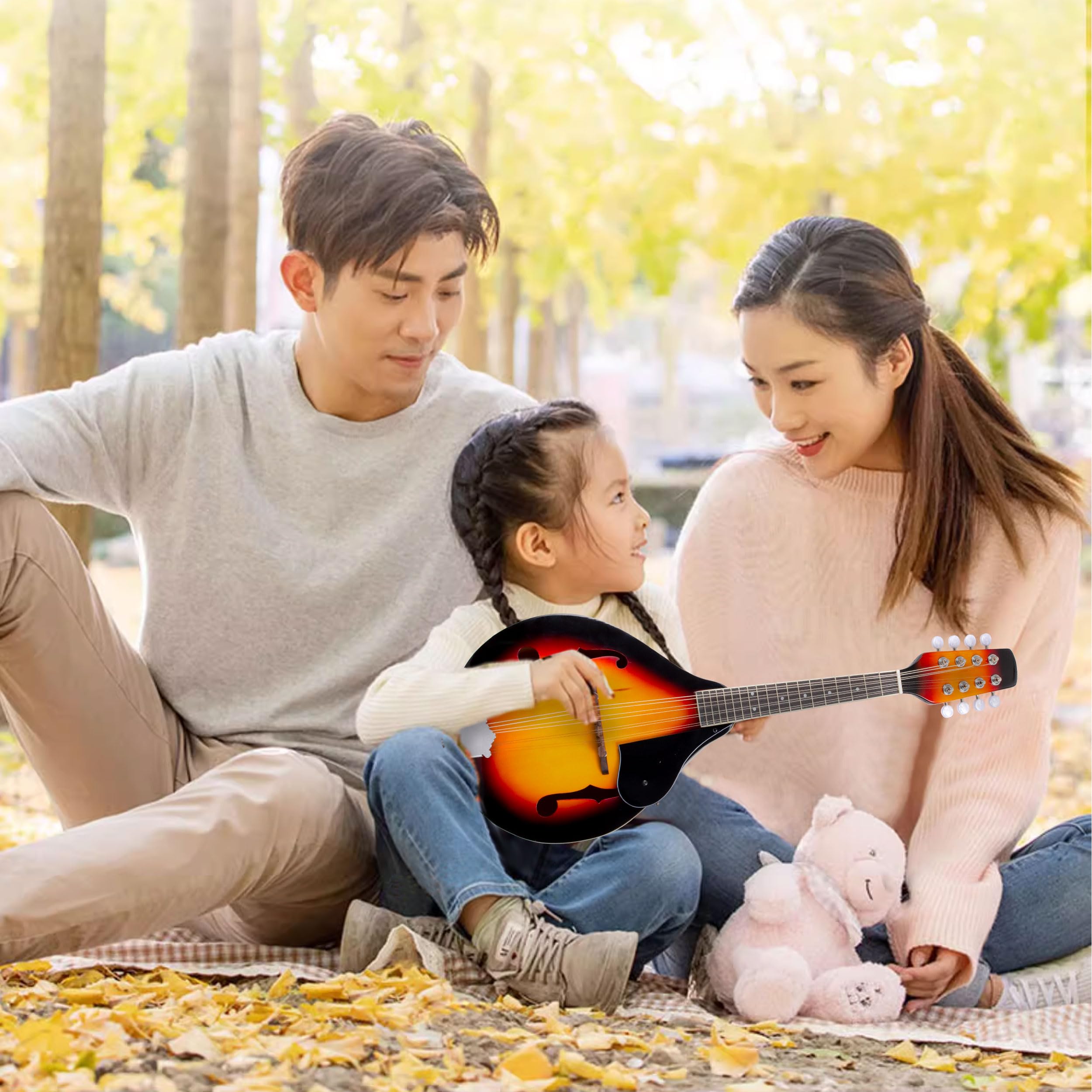 LOMUTY A Style Mandolin Instrument, 8 String Acoustic Mandolin, Useful for Mahogany Wood Mandolins Beginners Adult or Kid - Image 6