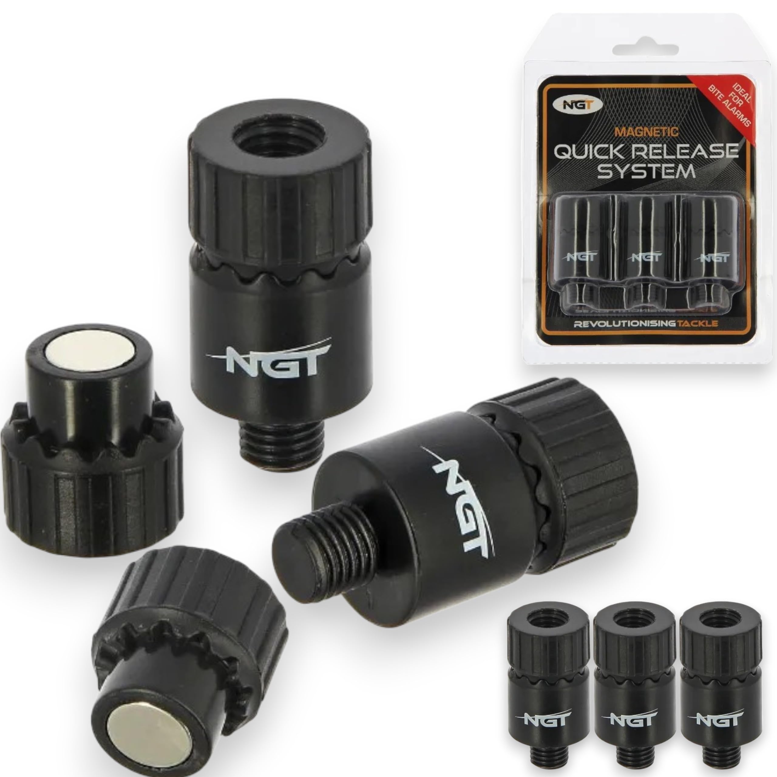NGT Quick Release Magnet Systems Pack of 3 Carp coarse fishing tackle Fast