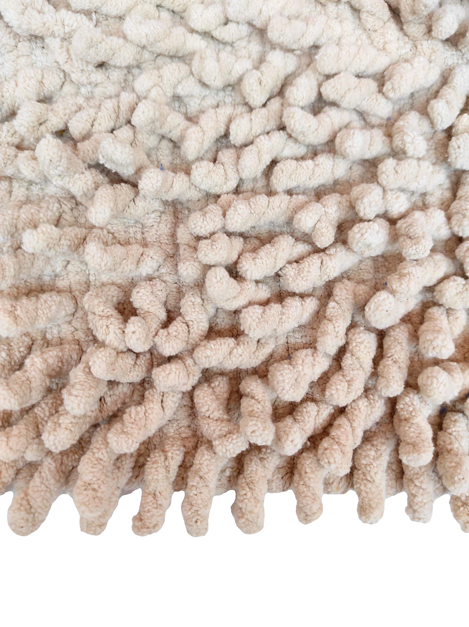 Ottoman Shaggy dywan, bawełna, biały, 120 x 180 cm