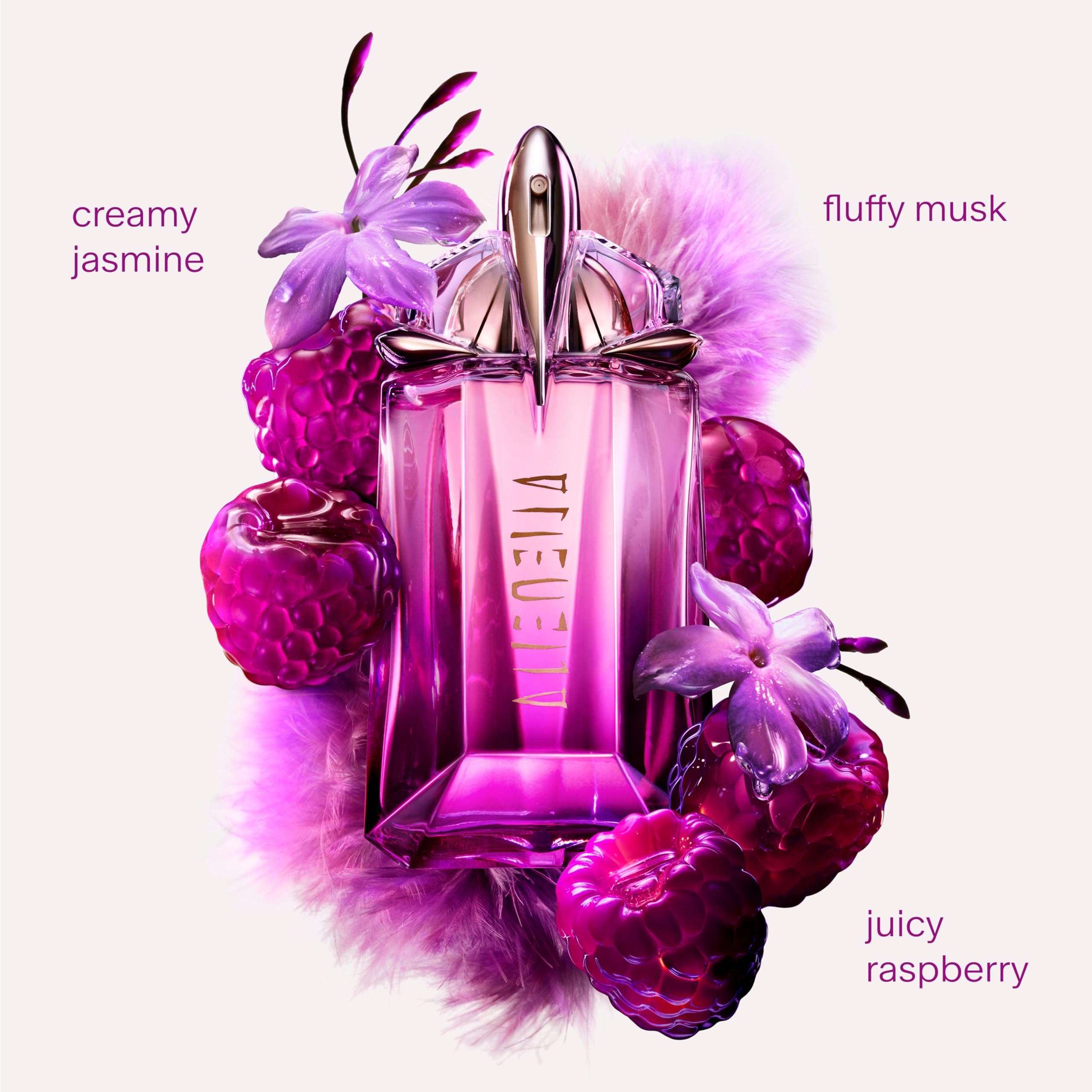 Mugler Alien Pulp Eau de Parfum, perfumy damskie, 60 ml | owocowo-kwiatowy zapach, kremowy jaśmin i puszyste piżmo, kultowy flakon wielokrotnego napełniania