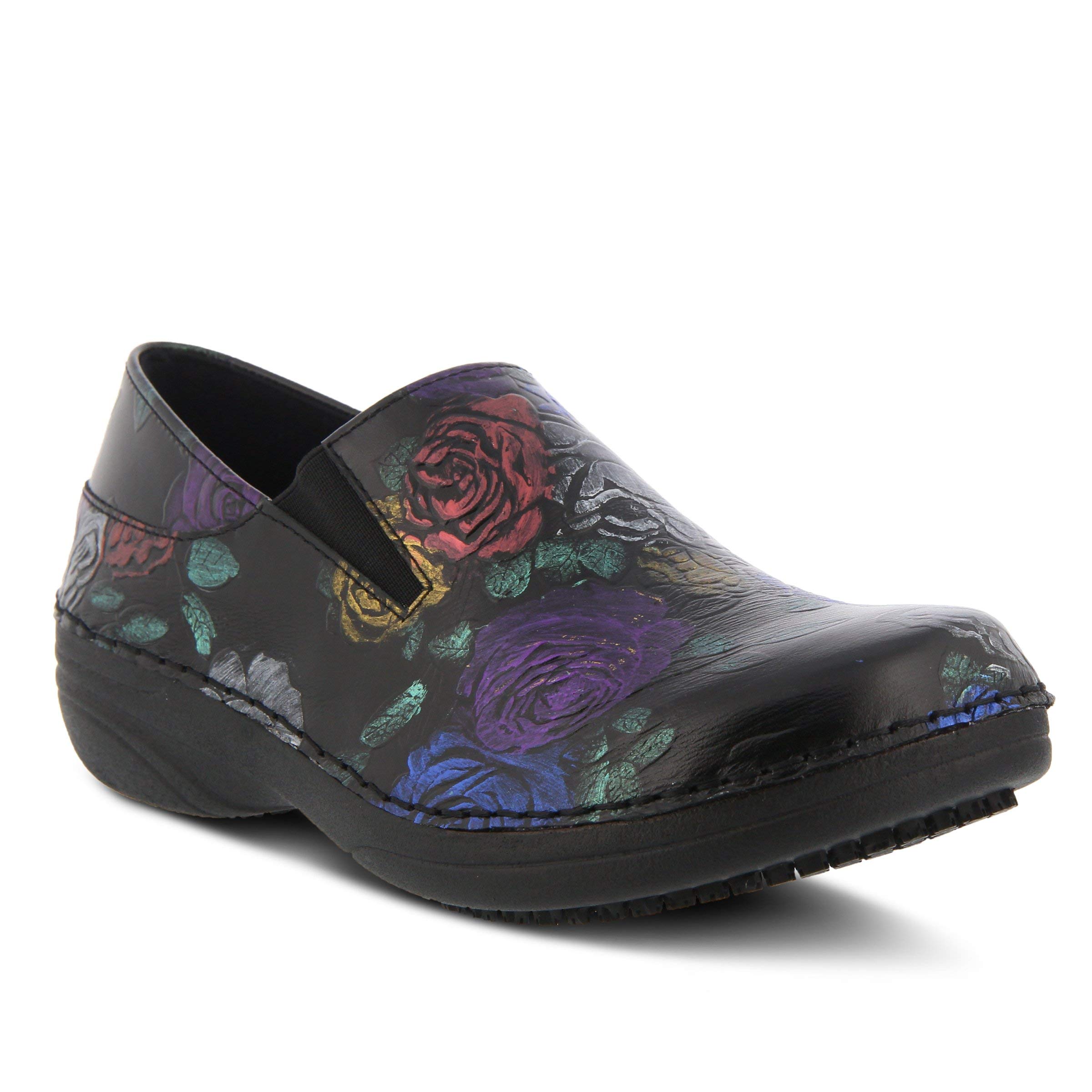 AnyWear Women's Blaze Medical Professional Shoe, Autism Awareness, Pewter, 8 Medium US