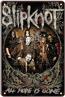 NANDEZ Music Legend Metal Band Metal Tin Sign Poster Vintage Art Wall Decor 8 x 12 inch