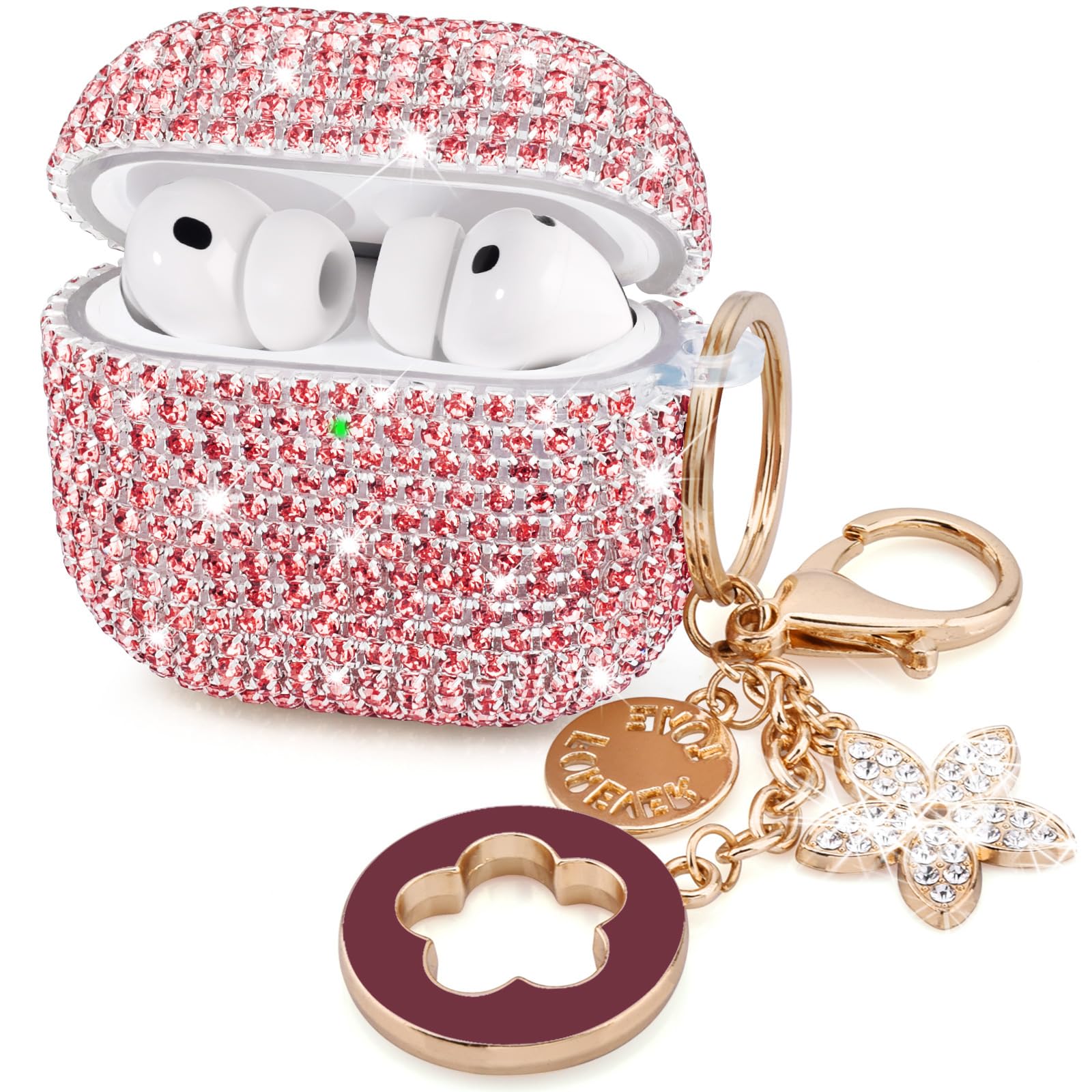 Photo 1 of VISOOM Bling Airpods Pro 3 Case with Keychain for Women