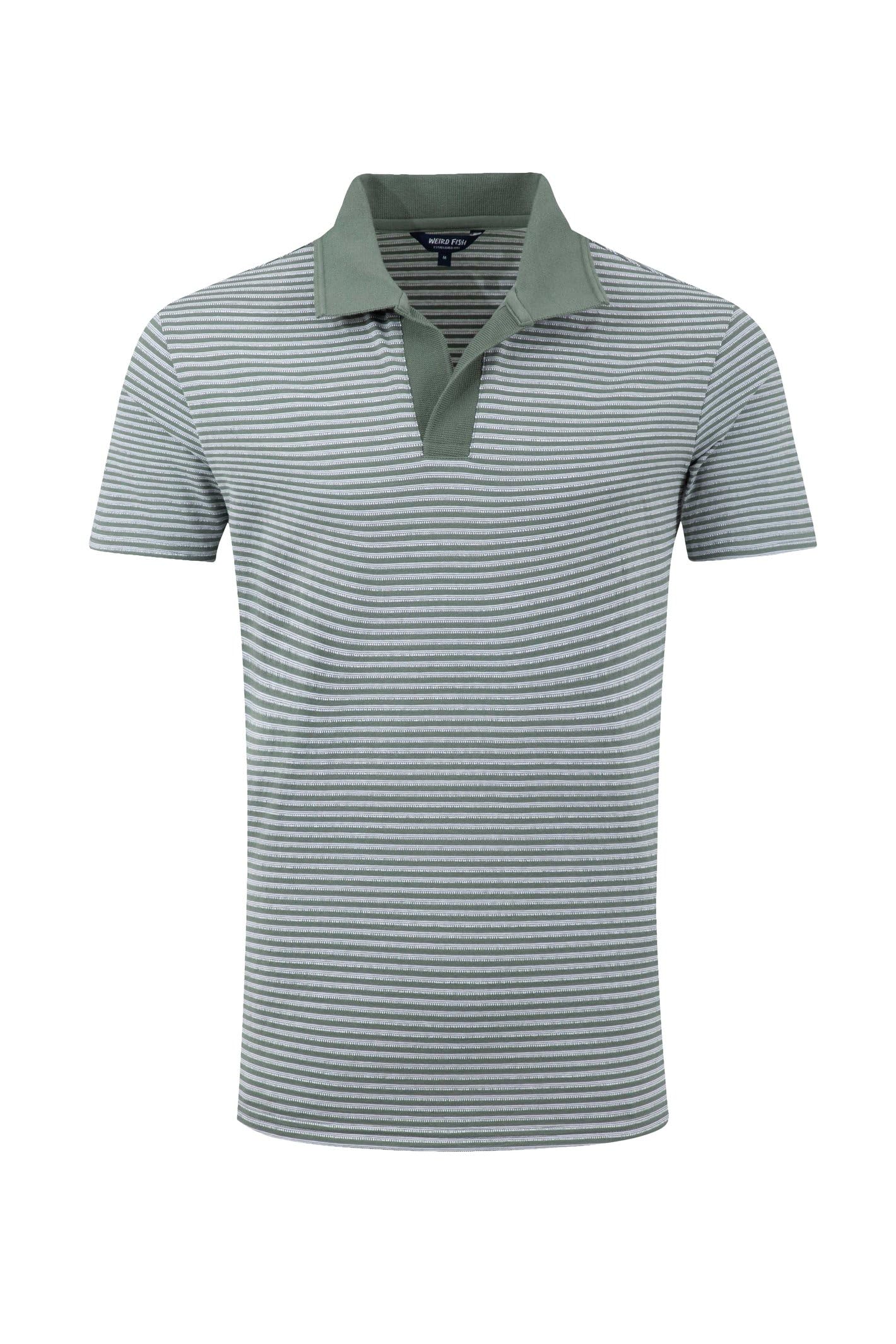 Weird Fish Men's Woodland Sage Virgil Striped Polo Shirt Size 2XL
