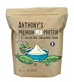 Anthony's Premium Pea Protein, 2 lb, Plant Based, Gluten Free, Unflavored, Vegan, Keto Friendly, Made from Peas