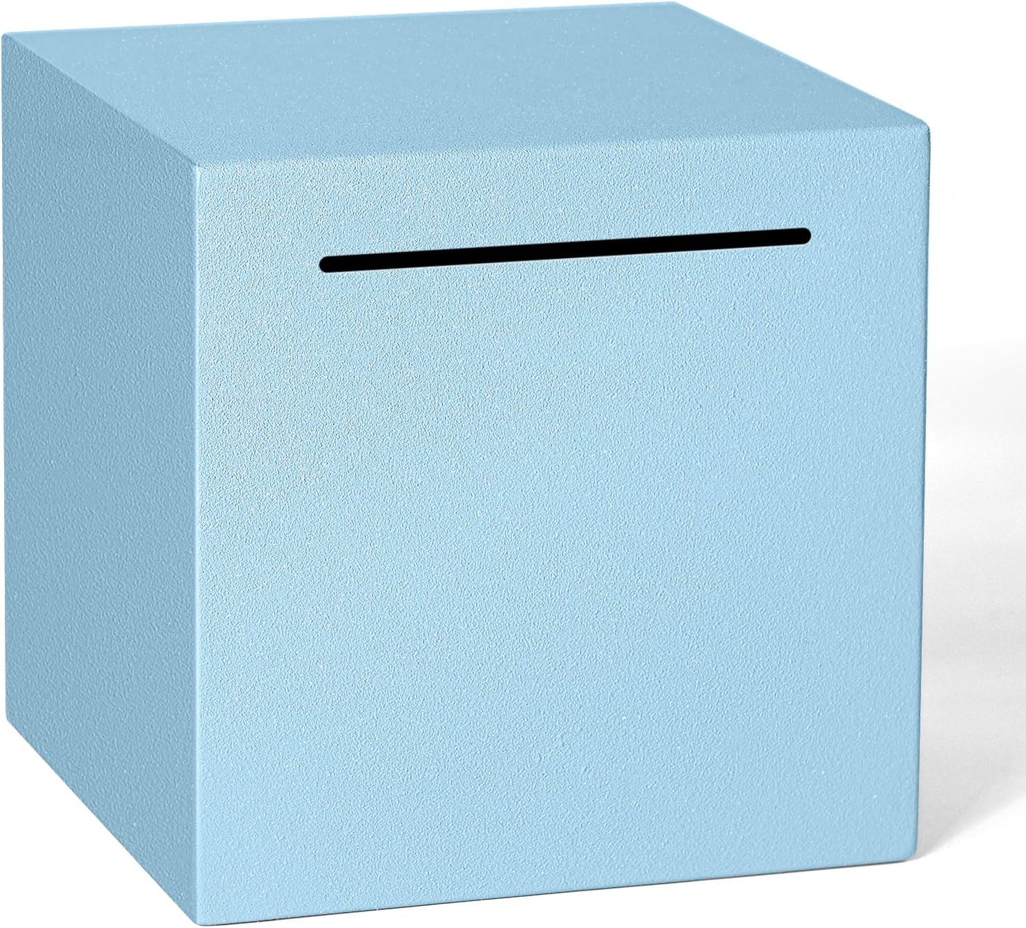 Piggy Bank for Adults Must Break to Open, Unbreakable Adults Piggy Bank Made of Stainless Steel, Metal Saving Bank (Blue, 4.72-inch)