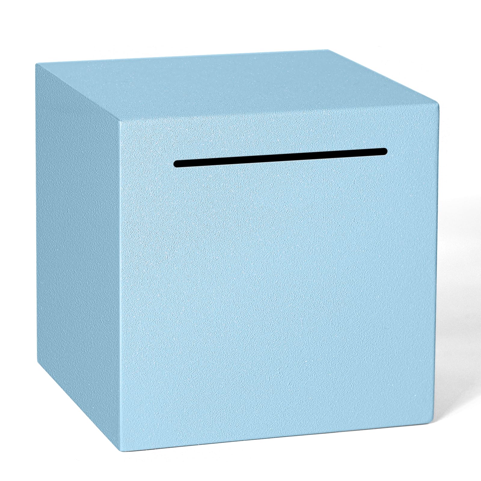 Piggy Bank for Adults Must Break to Open, Unbreakable Adults Piggy Bank Made of Stainless Steel, Metal Saving Bank (Blue, 4.72-inch)
