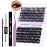 Lash Clusters Kit for Using at Home: Ultra-light, DIY, Natural, Fluffy, Wispy, Waterproof, Anime, Manga, Cat Eye, 3D Curl, 12-16mm, 40P+50P, Wendy, RT318