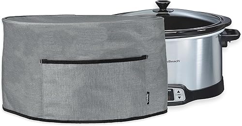 Crutello Cubierta para olla Crock cubierta antipolvo para electrodomésticos pequeños que mide 18.57 x 8.5 x 11.75 pulgadas, compatible con ollas de