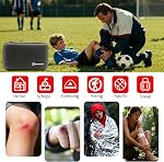 Small First Aid Kit Portable Compact Waterproof Mini Refill Supplies for Home Car Travel Camping Truck Hiking Sports Office & Outdoor Emergencies Black