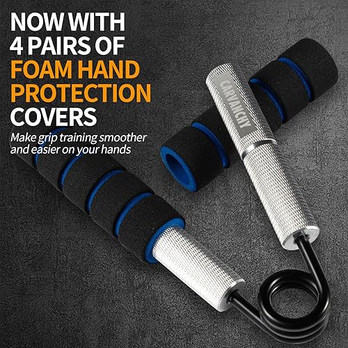 Miniatura 2 de Grip Strength Trainer Set, 50-300LB(6 Pack), Wrist Forearm Strengthener, Metal No Slip, Hand Grip Gripper Strengthener for Strength Training and