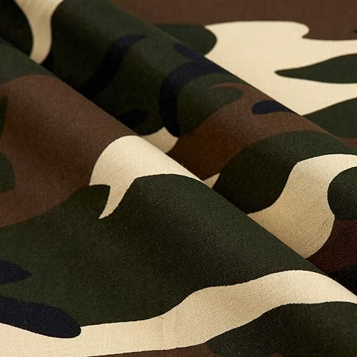 Miniatura 2 de Algodón Broadcloth Camuflaje, Tela por yarda