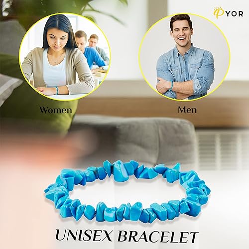 Vista 69 de PYOR Crystal Beads Bracelet Natural Gemstones Chakra Healing Crystals Charm Bracelets Wealth Prosperity Stone Spiritual Gift