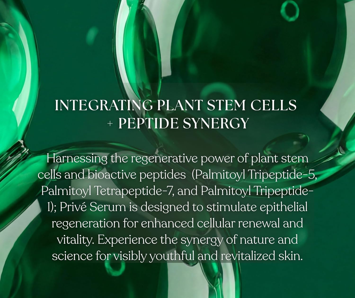 Collagen Privé, Peptides, & Rare Botanicals, Luxury Hydrating Face Serum, Age Defying, Advanced Serum, Natural Botanical Aroma, Plant Stem Cells, Skin Booster