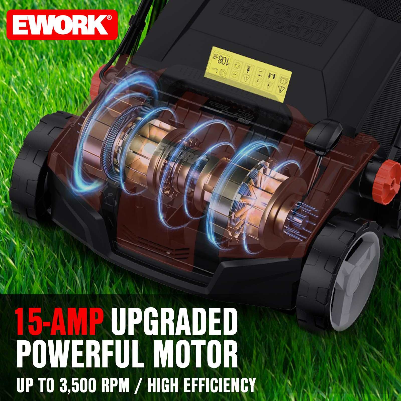 EWORK Electric Dethatcher - Lush Lawn Guaranteed -3