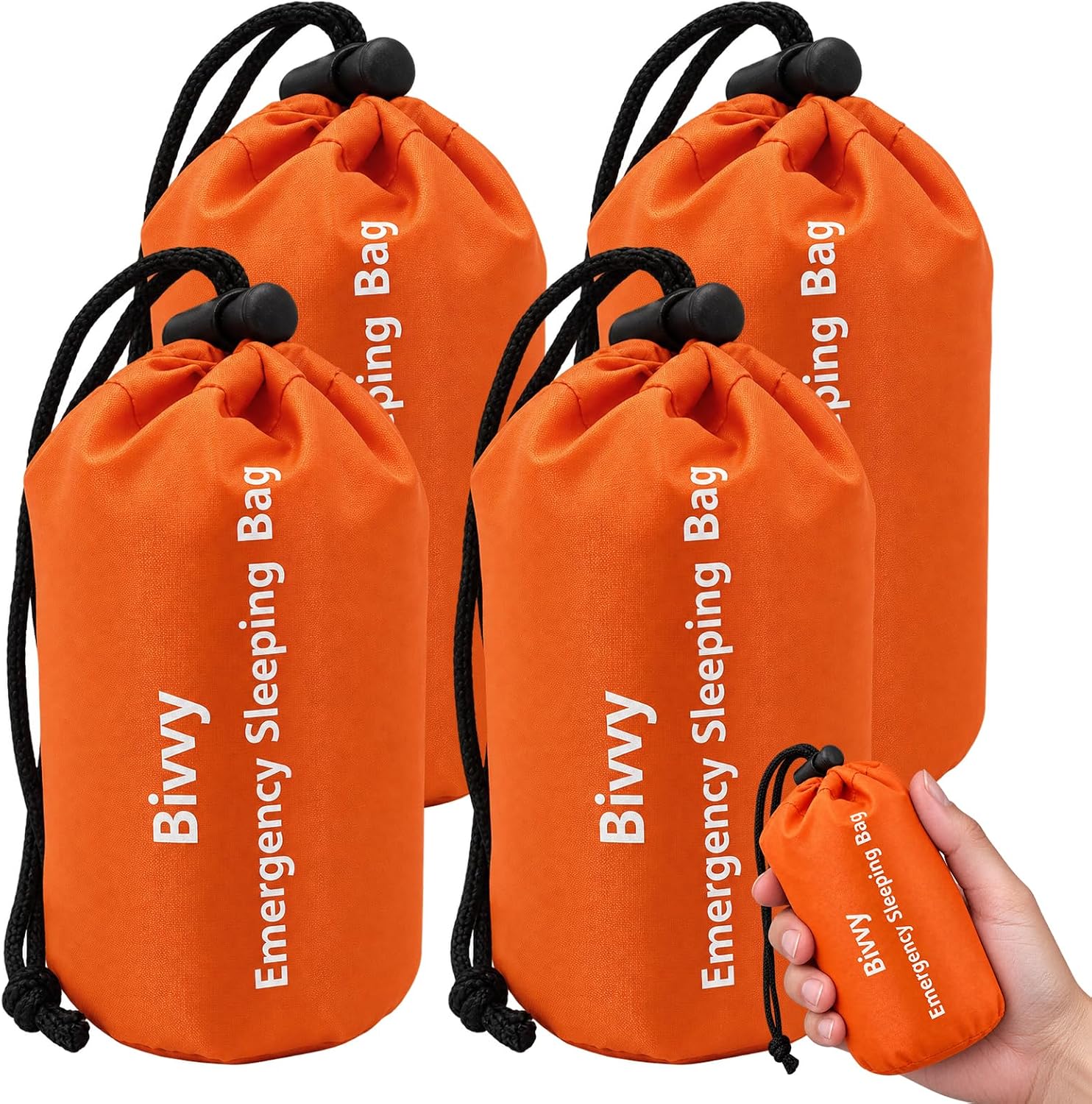 PE Emergency Sleeping Bag for Survival Portable Thermal Bivy Sack