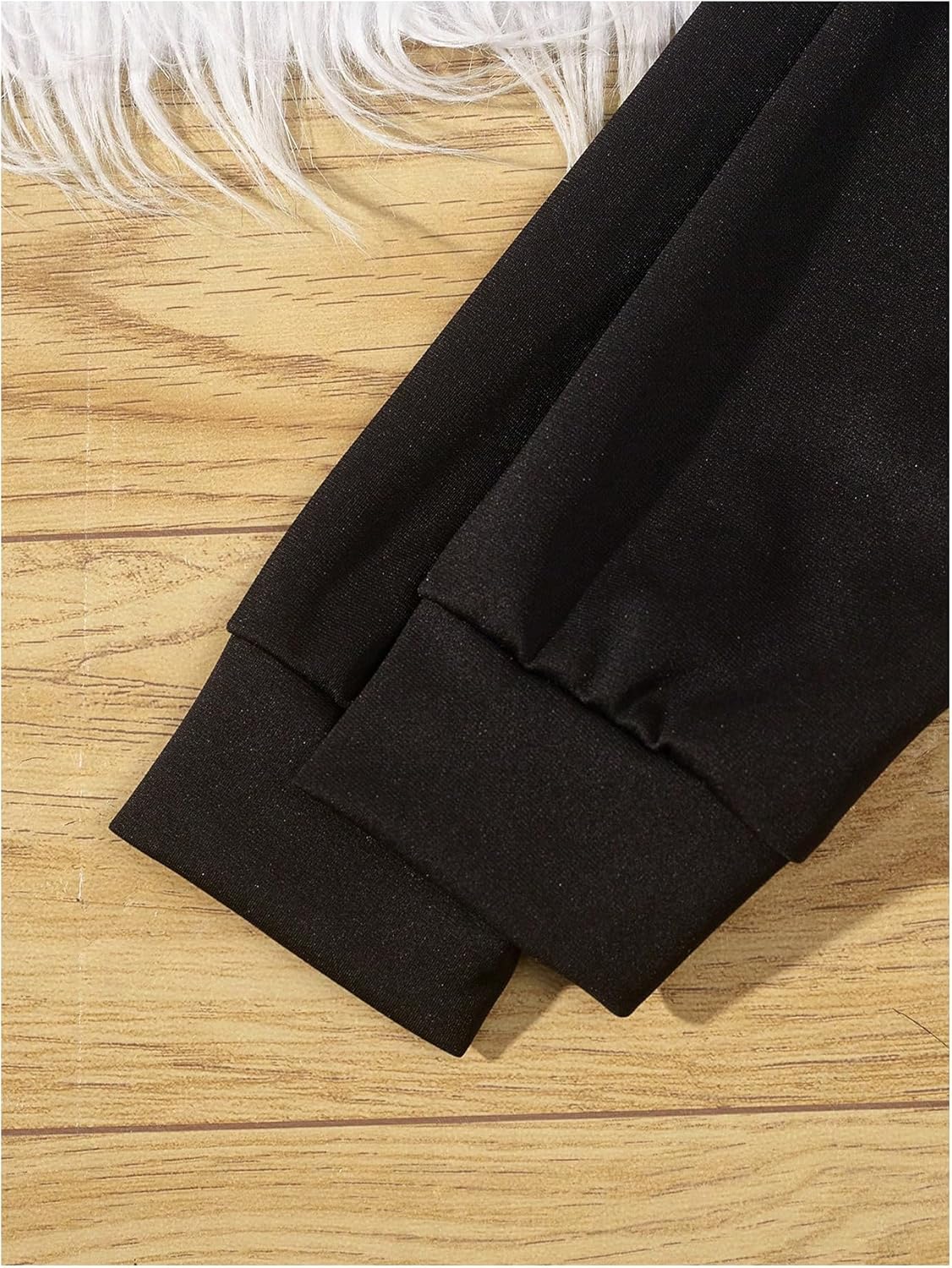 OYOANGLE Girl's 3 Piece Outfit Heart Print Long Sleeve Super Cropped Top and Camisole with Wide Leg Pants Set - Image 5