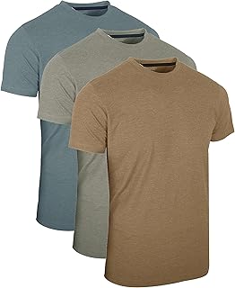 FULL TIME SPORTS® Herren-Kurzarm-T-Shirts, lässige Rundhals-Oberteile (3er-Pack)
