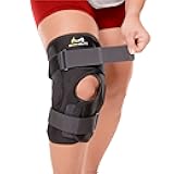 Obesity Hinged Knee Brace - Overweight to Plus Size Wraparound Support for Womens and Mens Arthritis Treatment, Bariatric Joint Pain Relief, Kneecap Instability, Ligament Weakness (Large)