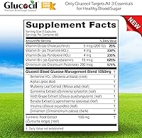 Vista 8 de Glucocil – Vegetarian Capsules - Premium Blood Sugar Support - Supports The 3 Essentials for Healthy Blood Sugar - with Berberine, Proprietary