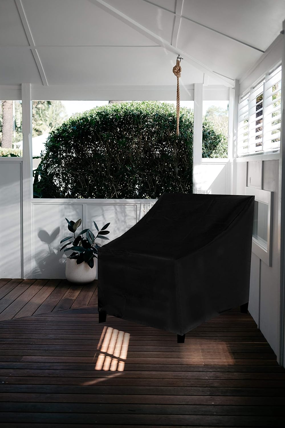 Patio Chair Covers (2 Pack) - Heavy Duty Waterproof Outdoor Chair Covers in Black - Patio Furniture Cover Size H37 x L33 x W31 Per Cover : Patio, Lawn & Garden
