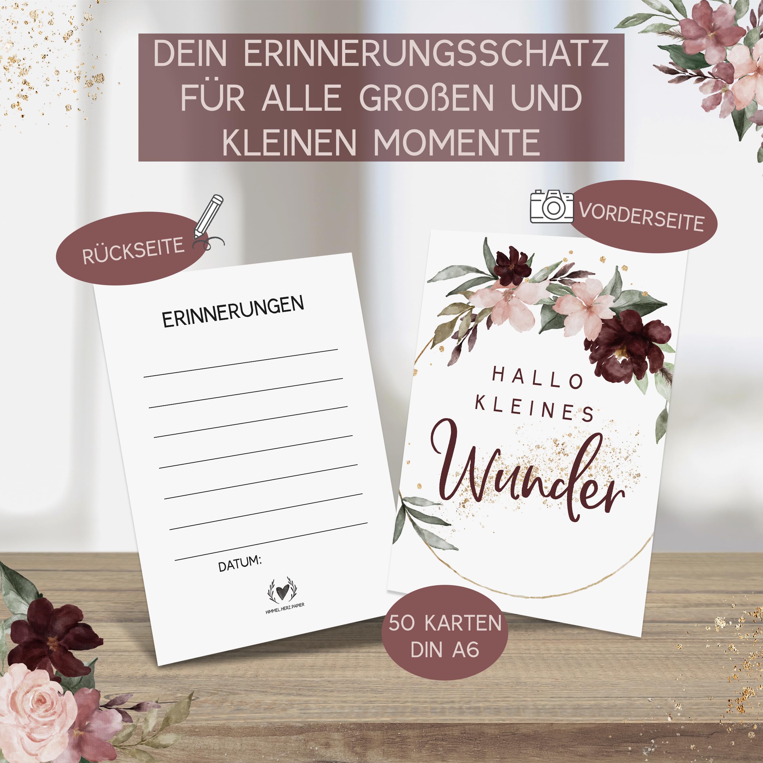 40 Milestone Cards Pregnancy (Personalised + Gift Wrapping Tissue Paper), personalisierbar + Geschenkverpackung - Image 3