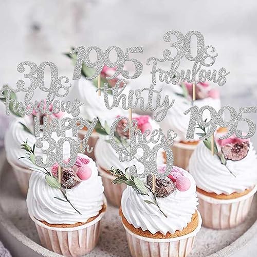 Miniatura 146 de Rsstarxi Paquete de 30 adornos para cupcakes de 15 cumpleaños con purpurina Mis Membrillo 15 desde 2010 Feliz 15º Cupcake Toppers Quince Cheers to