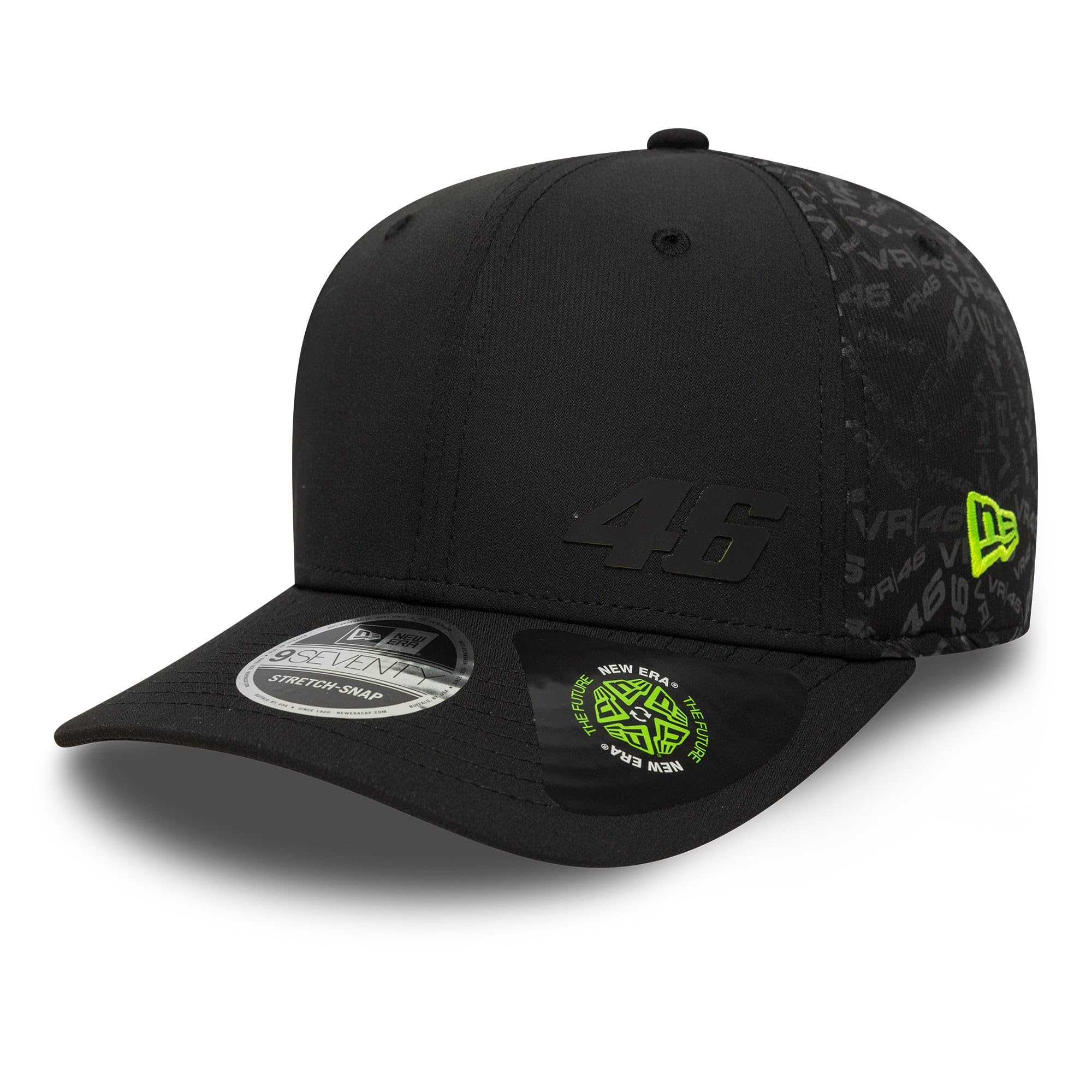 VR46 New ERA,Cap,Uomo,Black Shirt, One Size