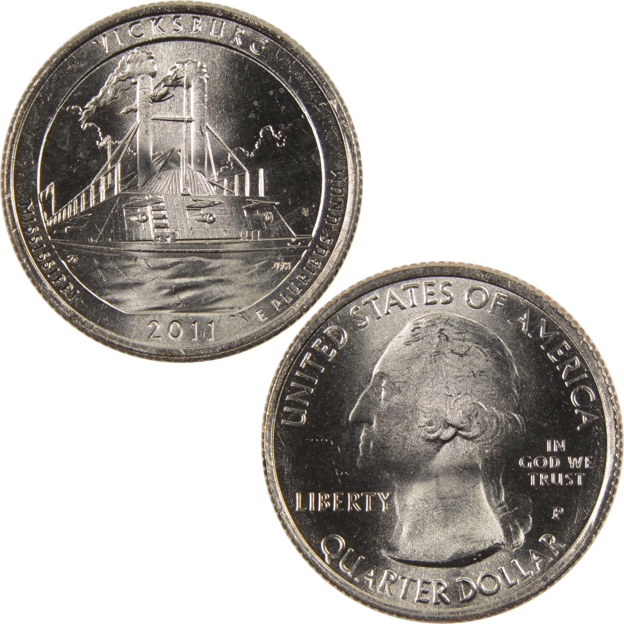 2011 P Vicksburg National Military Park Quarter Uncirculated Clad