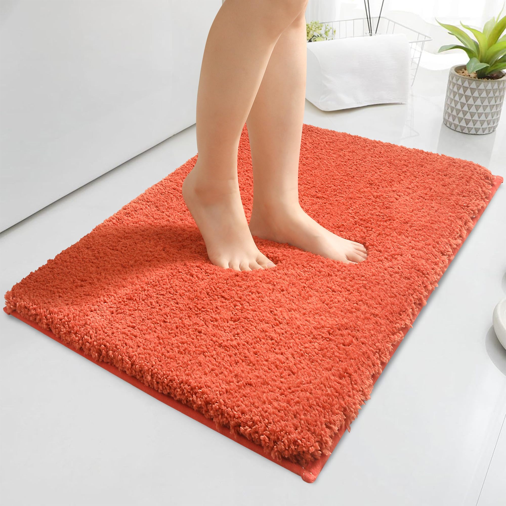 Baahrnom Microfibre Bath Mat 60 x 120 cm, Non Slip Bathroom Mat