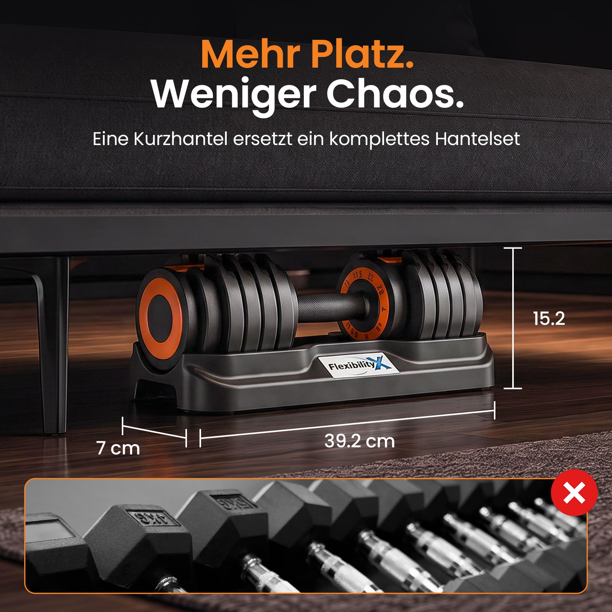 SZ-Curl drążek do krótkich hantli, konwerter Dumbbell