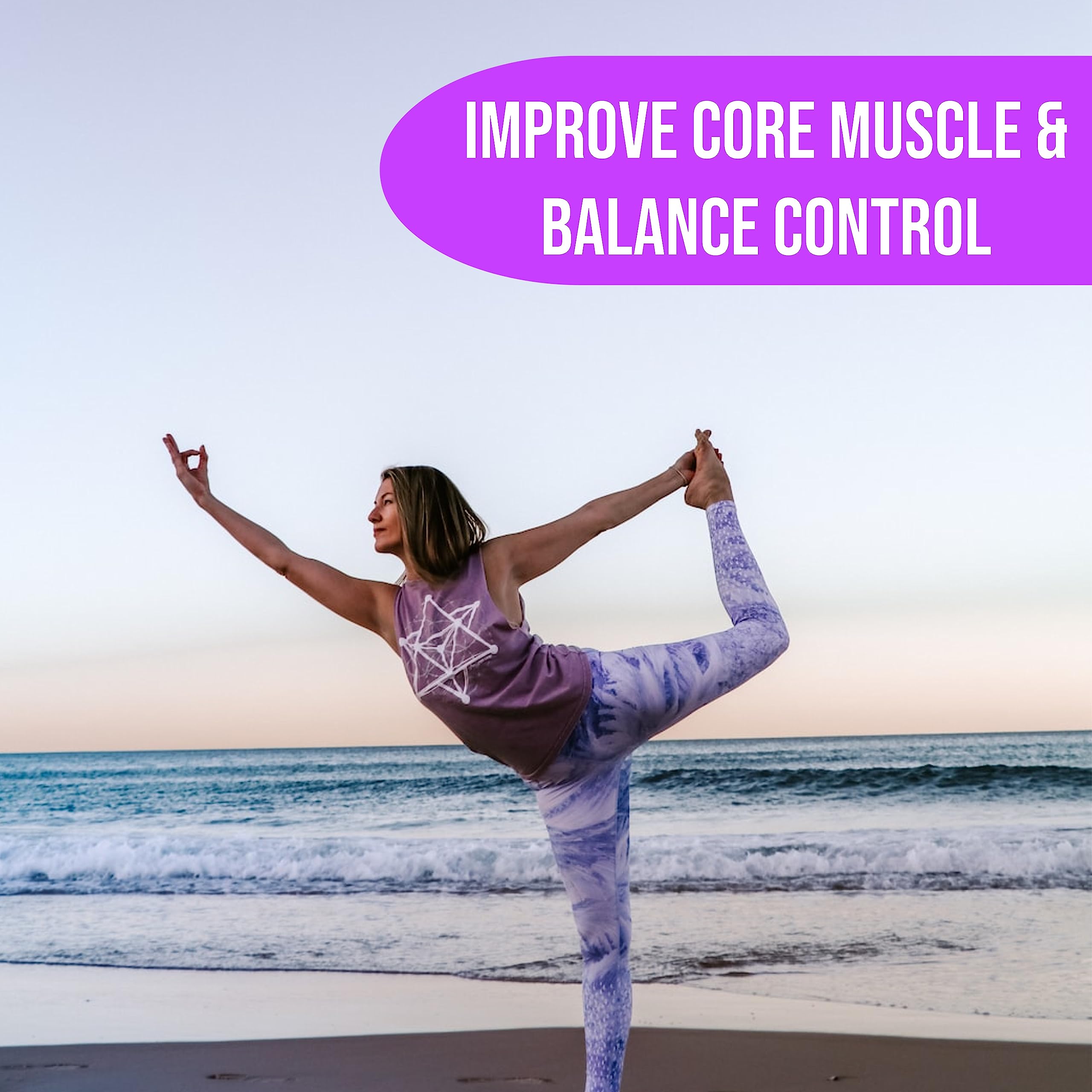 eBoutik, Strong Balance Board for Core Strength & Back Pain Relief, Adult Non-Slip Wobble Fitness & Rehab - Image 4