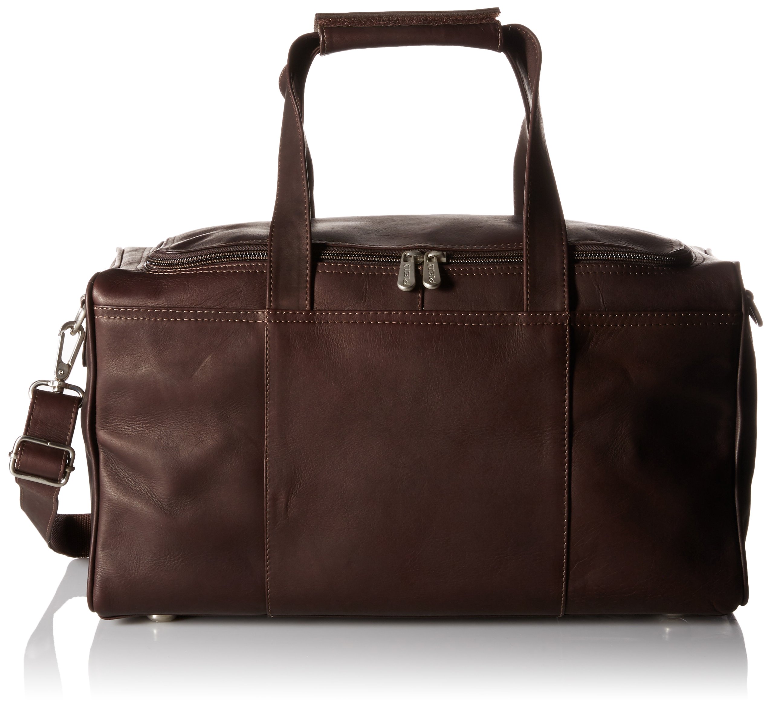 Piel Leather Traveler's Select X-Small Duffel Bag, Chocolate, One Size