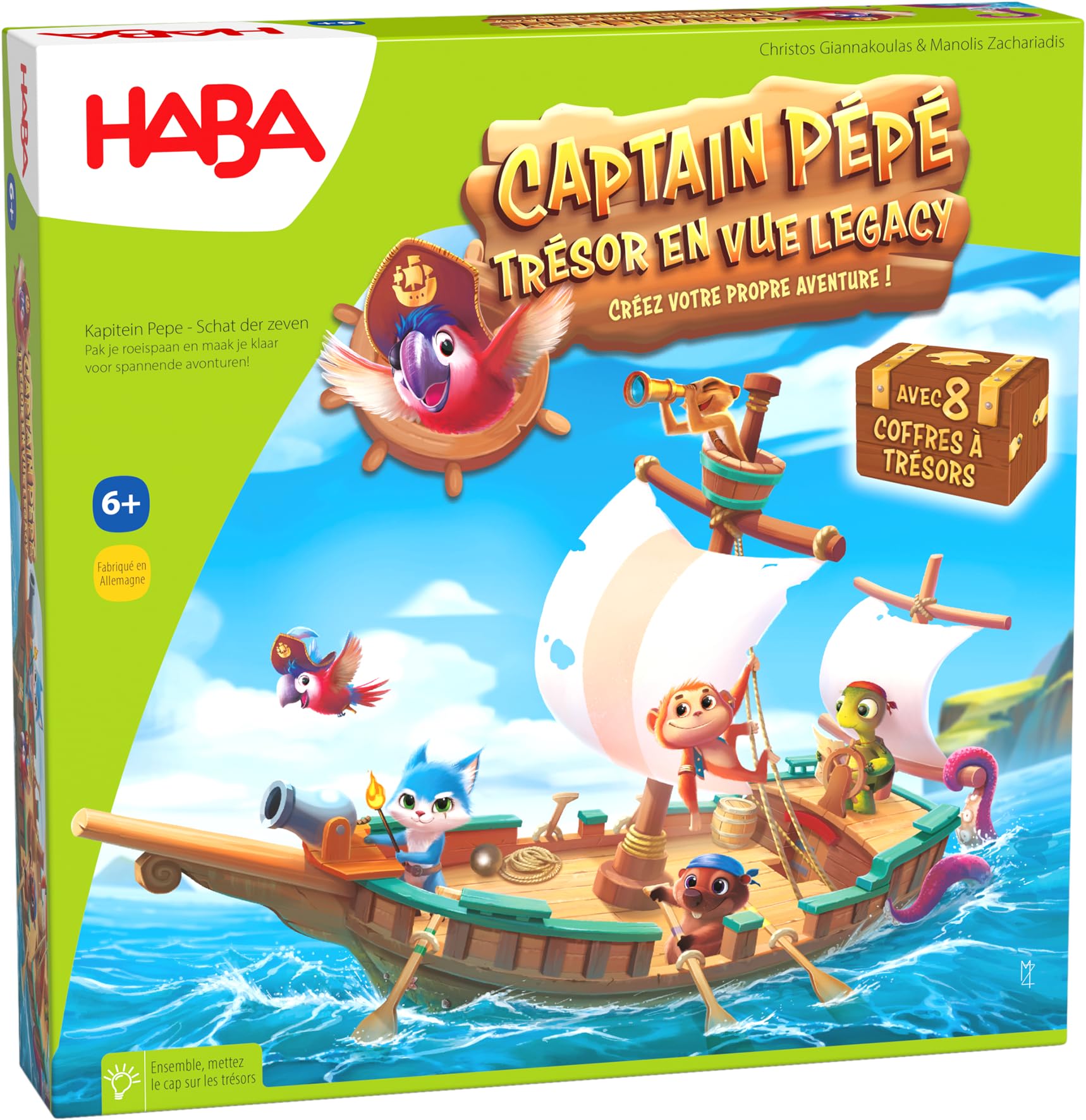 HABA - Captain Pépé - Jeux de société - Aventure et trésor - 7 Ans et Plus