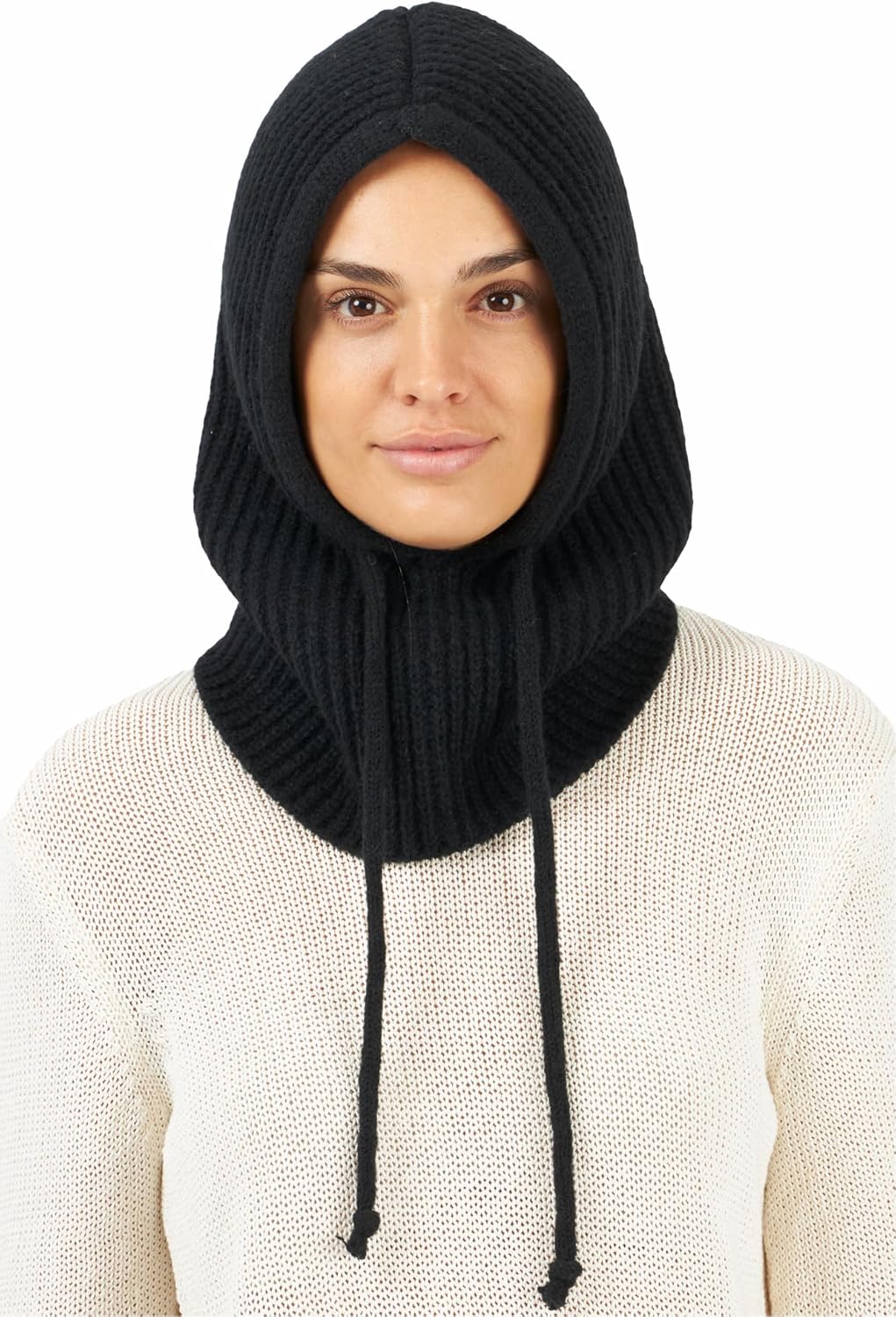 Hooded Scarf Beanie for Women Men Balaclava Scarves Hat for Fall Winter - Image 4