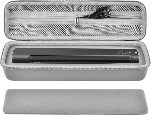 Funda compatible con Epson Workforce ES-50ES-60W ES-55R ES-65WR DS-30DS-70DS-80W escáner portátil de documentos con alimentación, almacenamiento