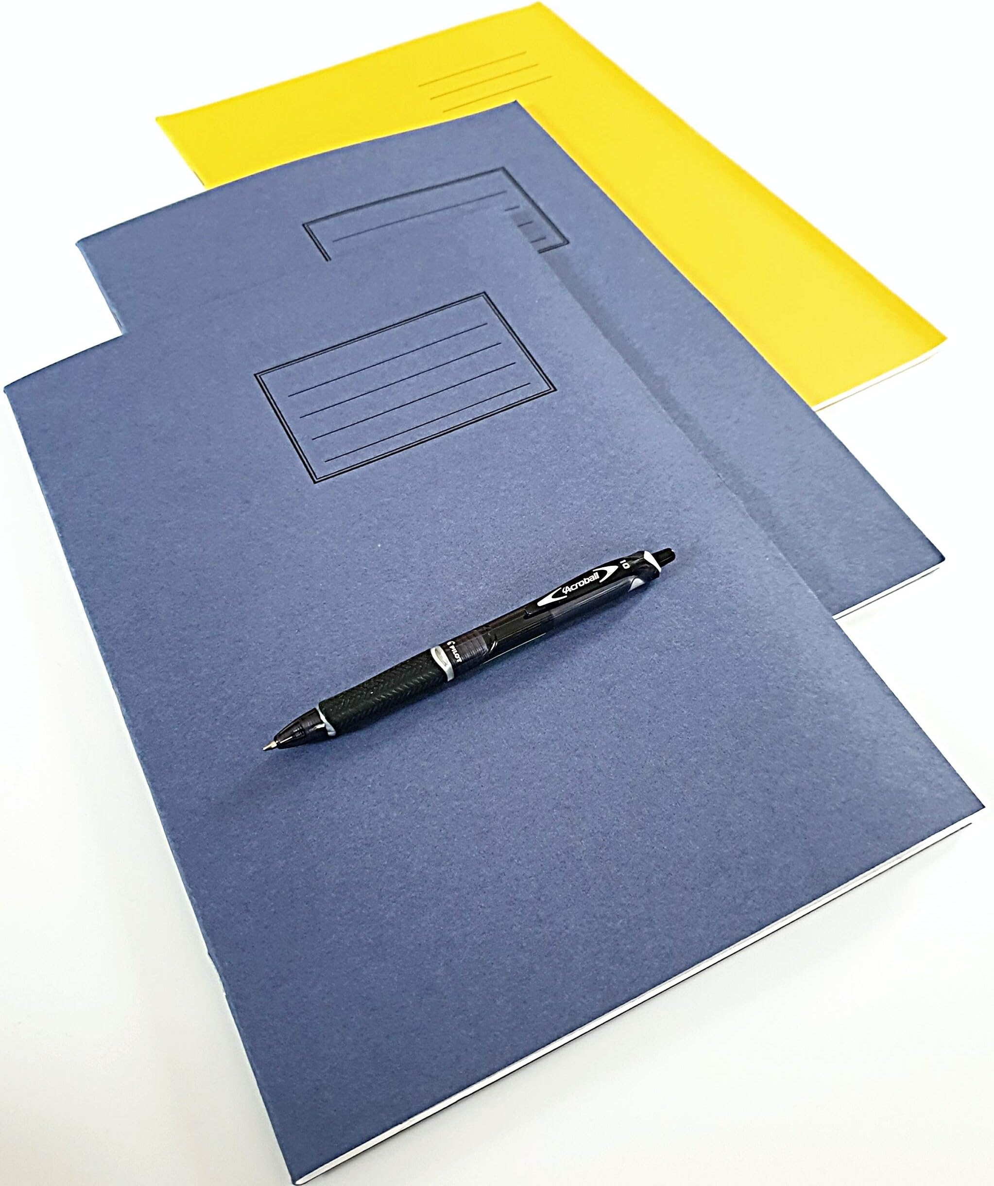 2 x A4 GEO2 QUALITY SCHOOL EXERCISE BOOKS 80 PAGE X 8mm LINED + FREE GIFTS WITH THIS OFFER 1 X A4 PLAIN PAPER BOOK & 1X PILOT ACROBALL PEN WORTH ยฃ5.99