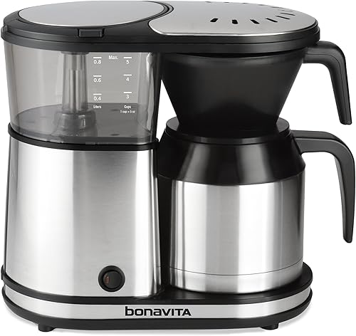 Cafetera digital Bonavita BV1500TD para 5-tazas acero inoxidable BV1500TS Acero inoxidable