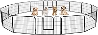 Vista 17 de Yaheetech Corralito para perros para interiores, valla extra ancha para perros y exteriores, plegable, corral de ejercicio para patio, jardín