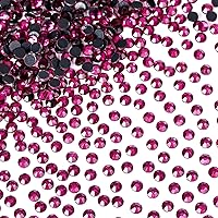 Vista 118 de 1440 piezas de diamantes de imitación termoadhesivos SS20 color púrpura2 con parte posterior plana, gemas de cristal de vidrio para ropa, camisas