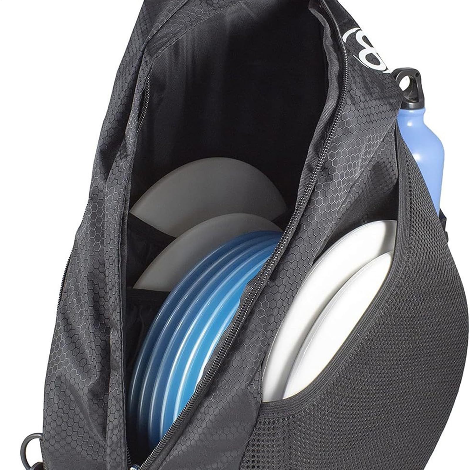 Kleine Disc-Golftasche, große Kapazität, Sport-Rucksack mit verstellbarem Riemen, 42 x 37 x 17 cm, Organizer für Trennwände, Haken, Griff, Softball, Tennis, Fitness, Camping, Rucksackreisen