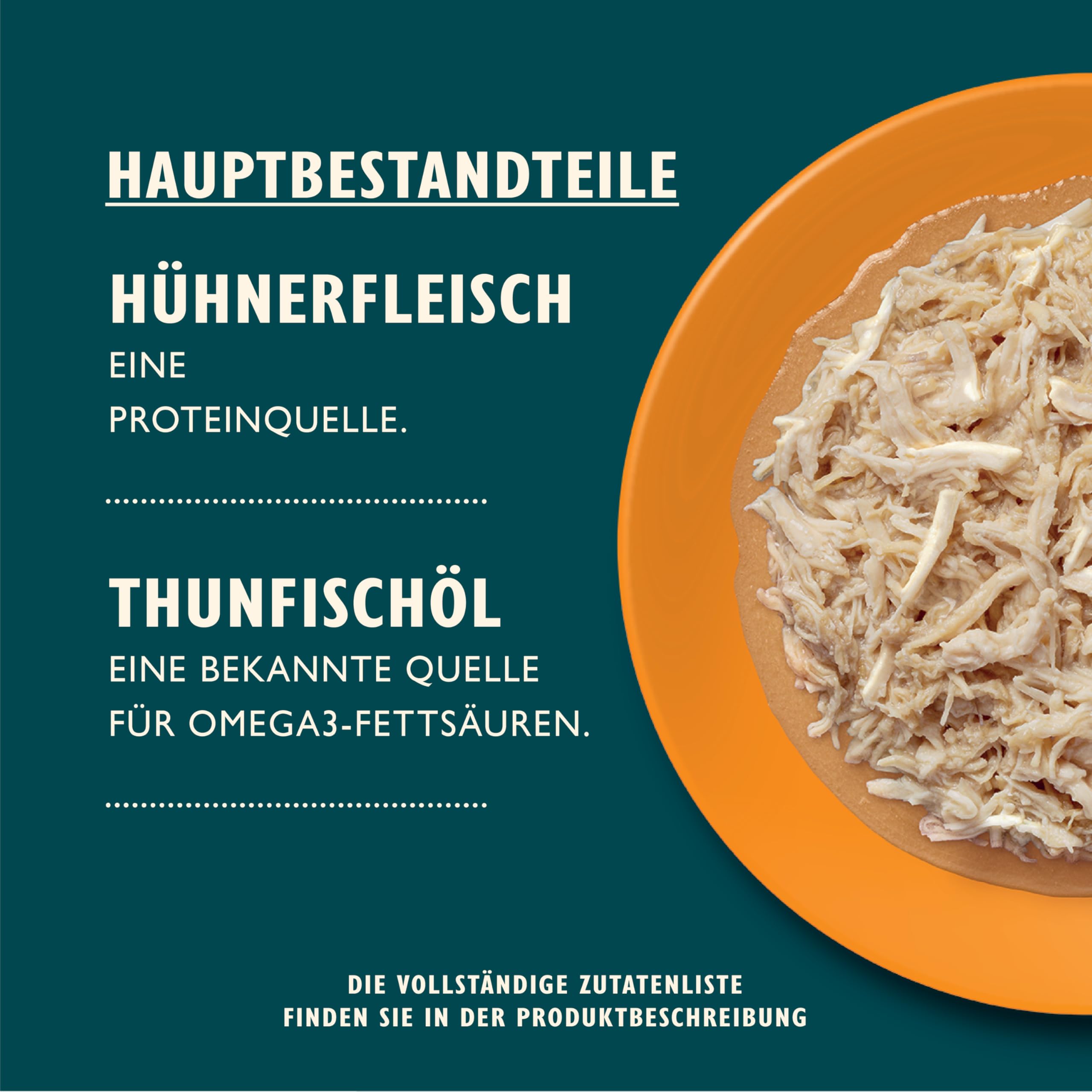 Lily’s Kitchen Aus Natürlichen Zutaten hergestellt Zerkleinerte Filets in Brühe Ausgewachsen Nassfutter für Katzen Mehrfachpackung 6x (8 x 70g) Dosen