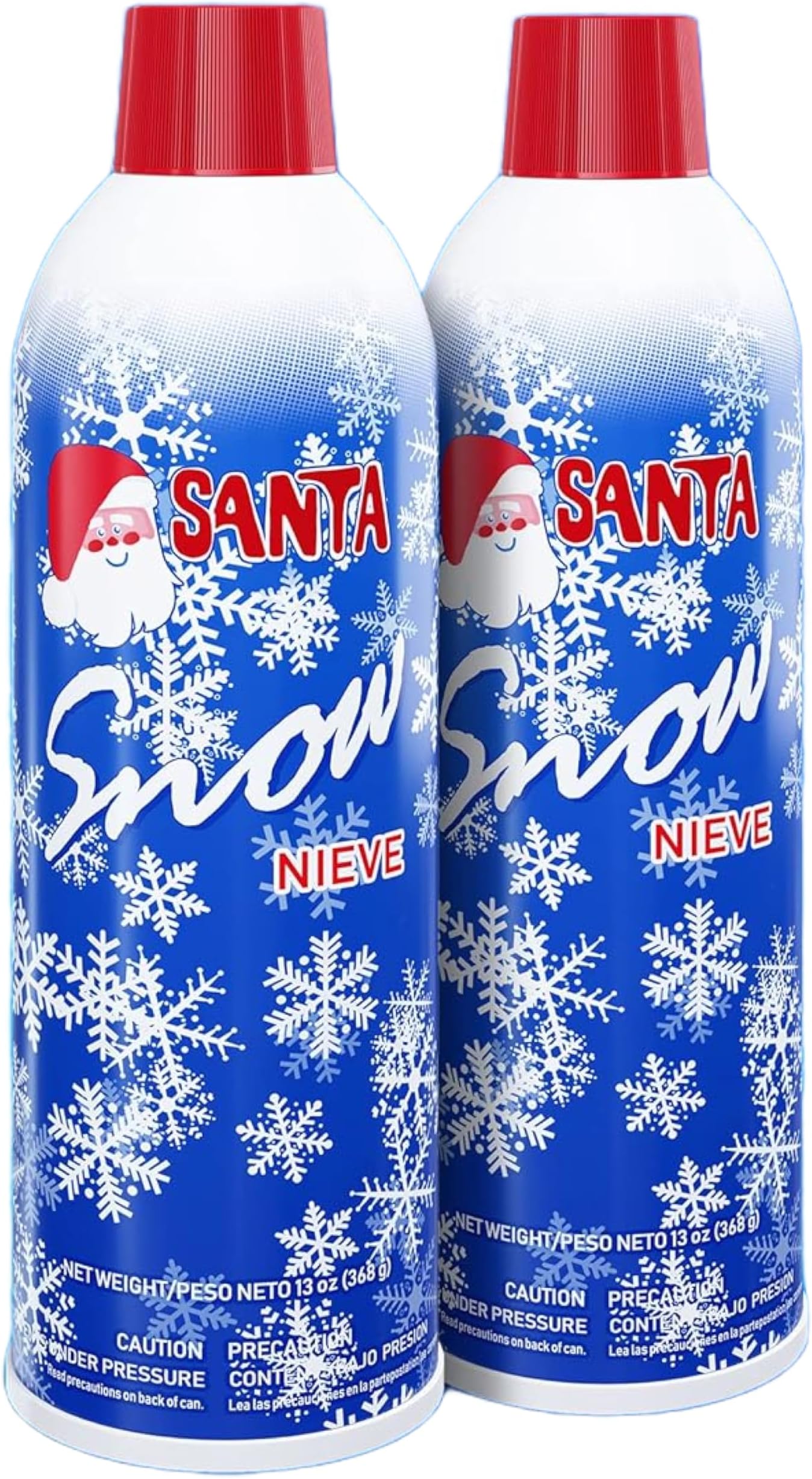 Prextex 2 Pack Fake Snow Spray for Christmas Tree - Quick-Dry Textured Christmas Tree Flocking Spray in 13oz Aerosol Bottles for Decorating and Crafts - Artificial Snow Flock for Windows and Mirrors