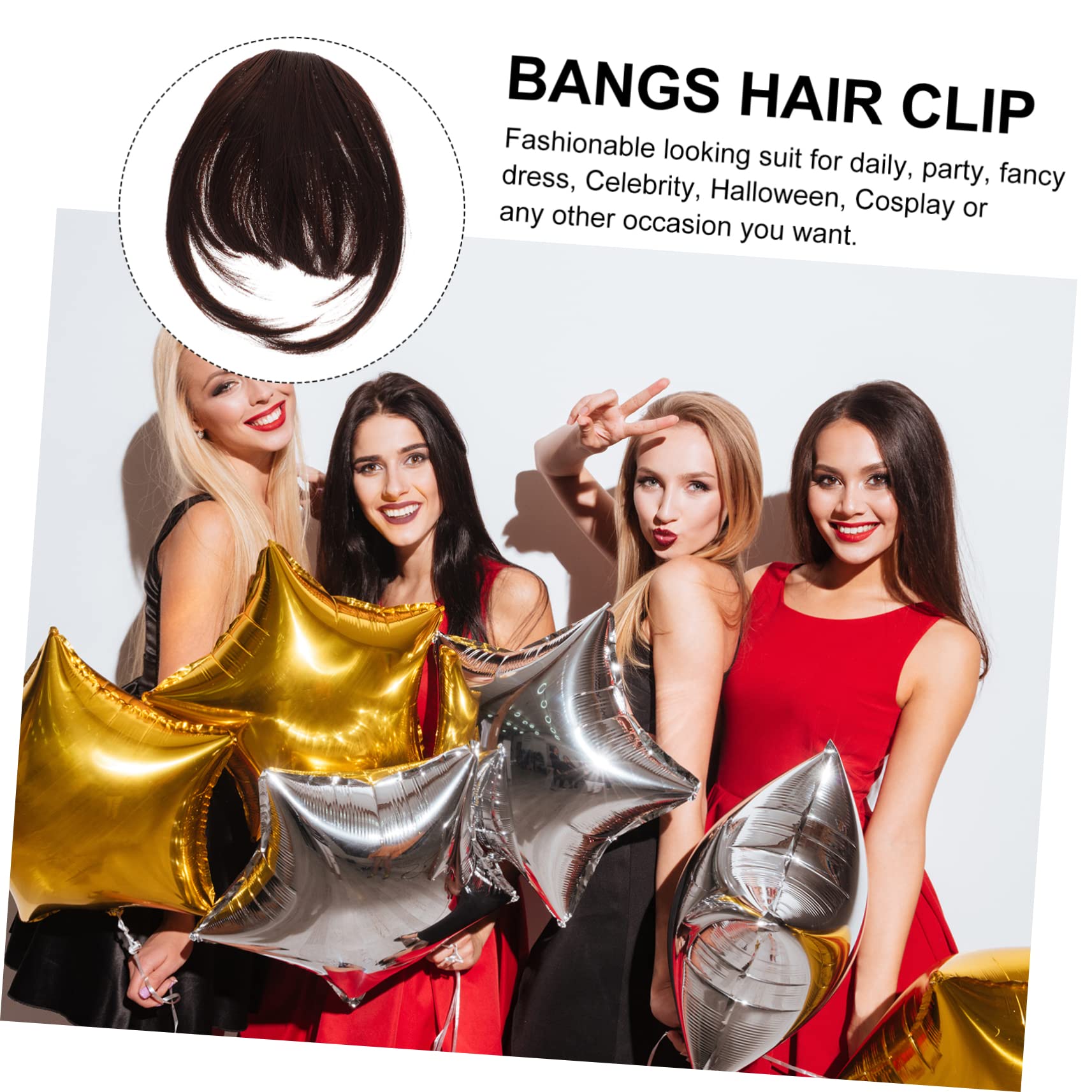 Beaupretty 5 Piezas Clip De Explosión Flequillo Con Flequillo Limpio y Pinza Para El Cabello Con Flequillo Tenue Pasador Francés Borla Perder Golpes Alambre De Alta Temperatura