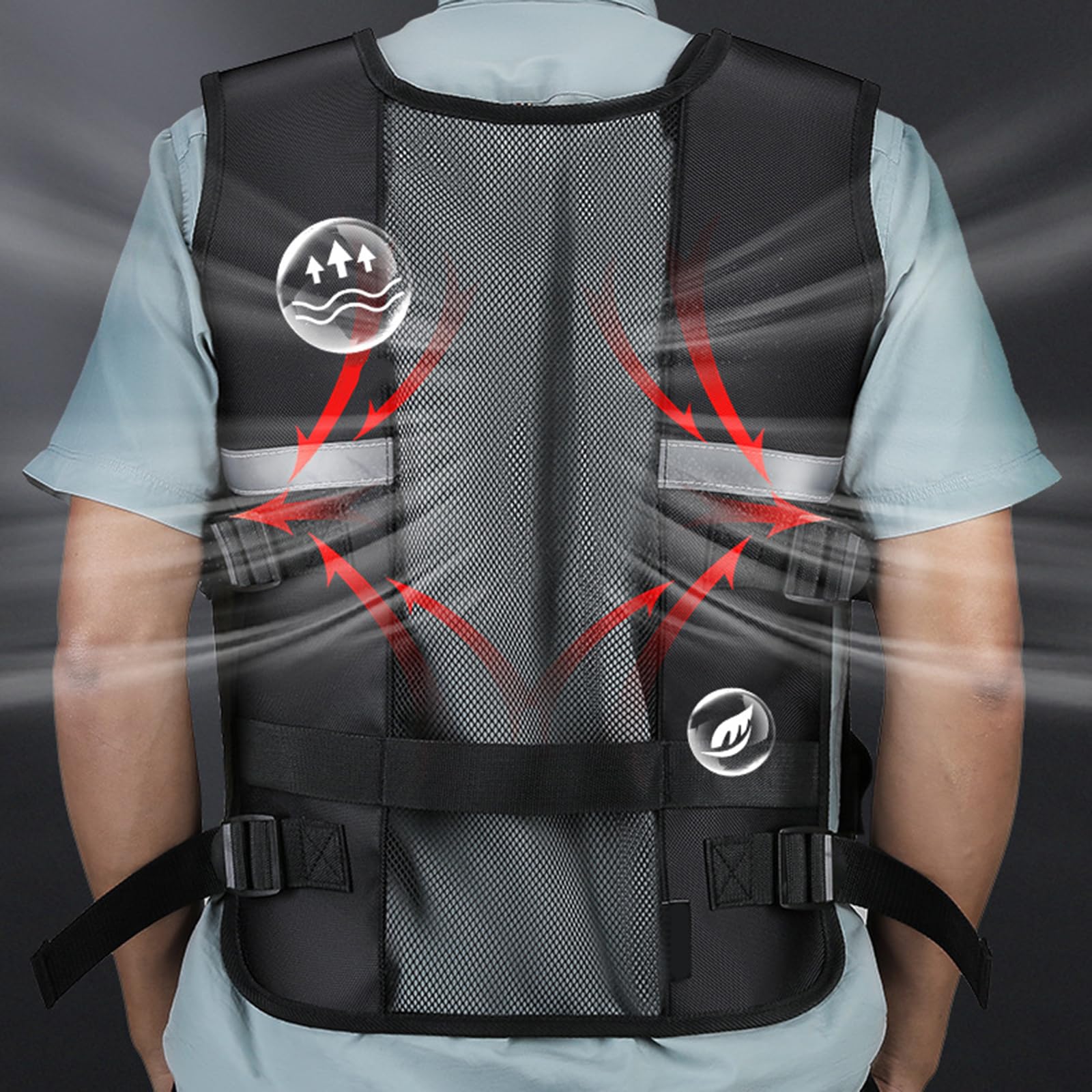 Chaleco de trabajo, ropa de trabajo, organización de herramientas, con suficiente espacio de almacenamiento, diseños transpirables para electricistas profesionales y aficionados al bricolaje