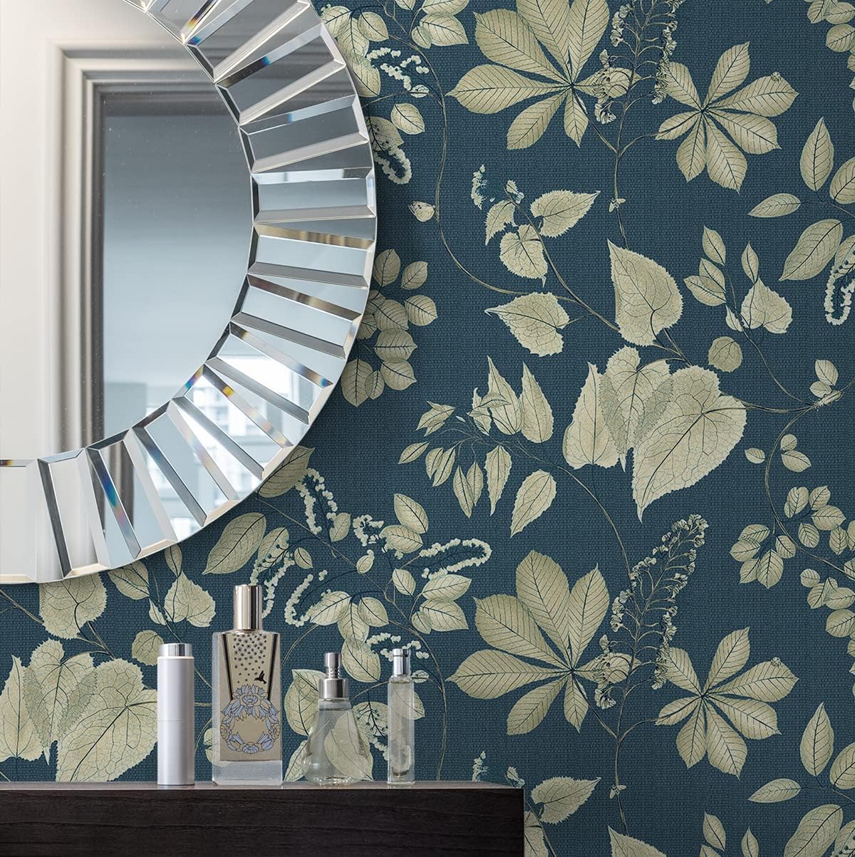 Surface Style Arboretum Botanical Peel and Stick Wallpaper, (Blue)