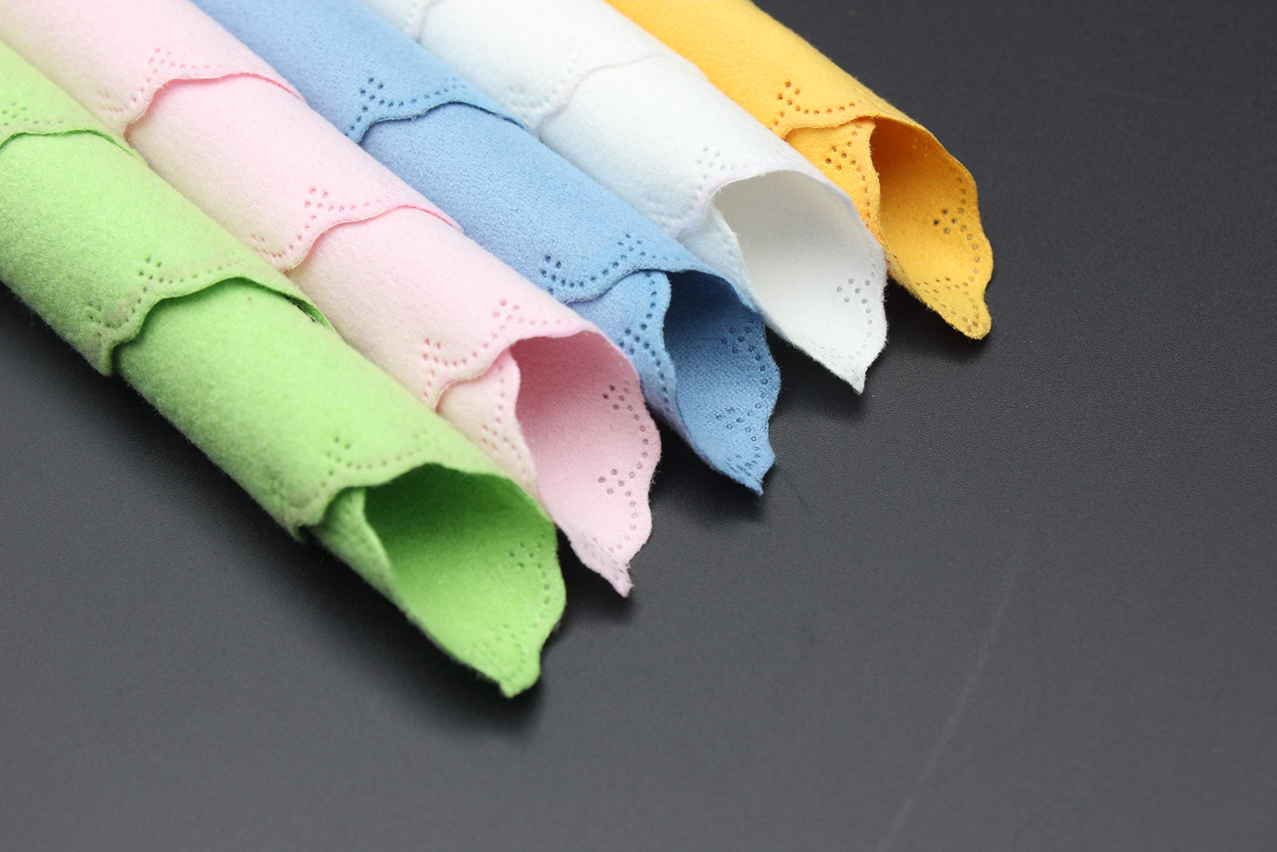 Alnicov Lot de 5 chiffons de nettoyage universels en microfibre pour instrument de musique, guitare, violon, piano, clarinette, trompette, saxophone (mélange de couleurs)