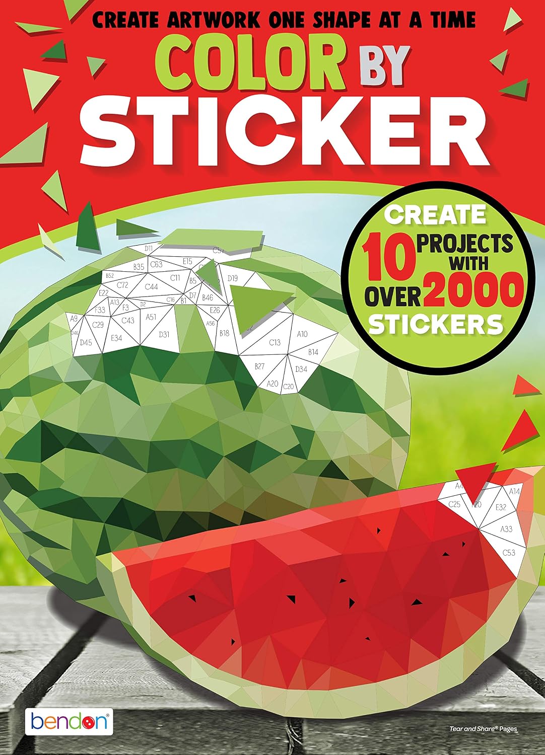 Bendon 44092 Food Advanced Color by Sticker Book, Multicolor